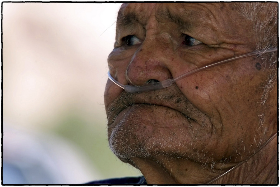 Lung cancer is a torturous death. Breathing is agony. : Navajo Uranium : Oklahoma City Editorial and Documentary Photographer 
