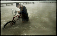 Trying to make it home during a hurricane, Florida Keys.