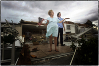 Neighbors helped collect 50 years of belongings.