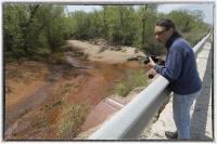 Rebecca Jim, who founded an environmental  group, reports that Tar Creek is too toxic for fish to survive in. She said "we must learn to do better".